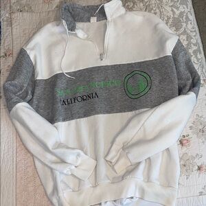 Gray and White San Francisco Pullover